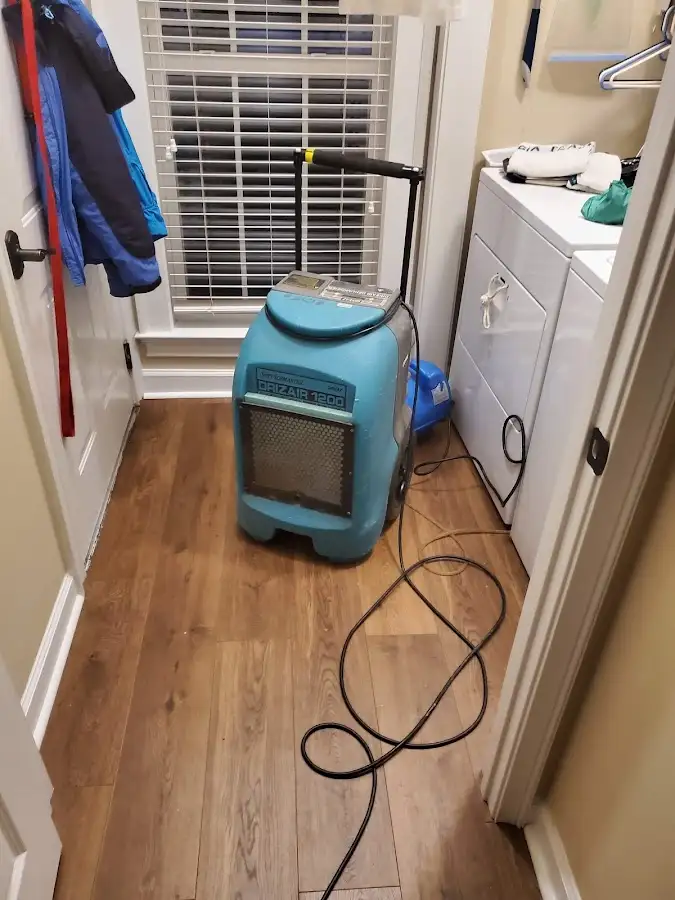 Commercial dehumidifier deployed for Flood Damage Cleanup in Homeland