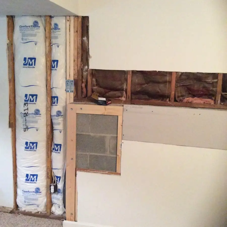Wall insulation replacement during Contents Cleaning & Restoration in Homeland